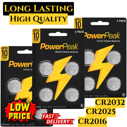Powerpeak cr2032 cr2025 cr2016 - powerpeak,
