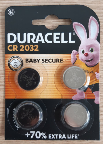 Duracell cr2032 lithium - duracell,