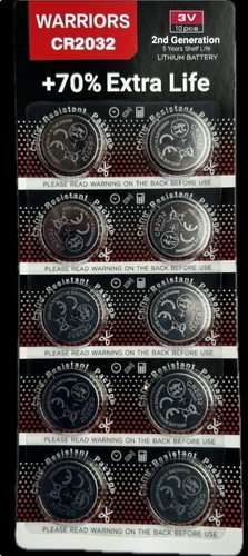 Warriors 10x 2032 cr2032 - 10x,