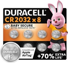 8x Duracell CR2032 Lithium