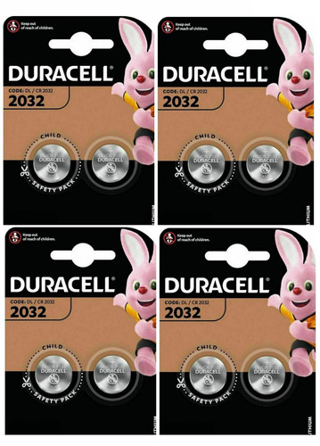 2032 duracell 3v - 8, x