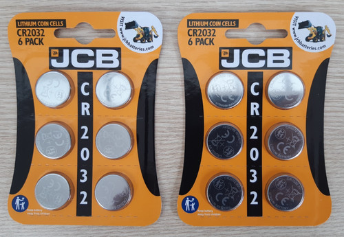 Jcb cr2032 3v lithium - 12,