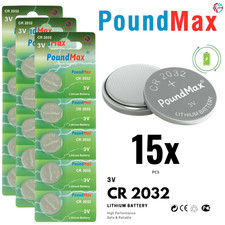 15 X CR2032 3V Lithium Coin