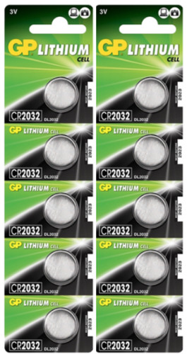 10x cr2032 lithium coin - 10x,