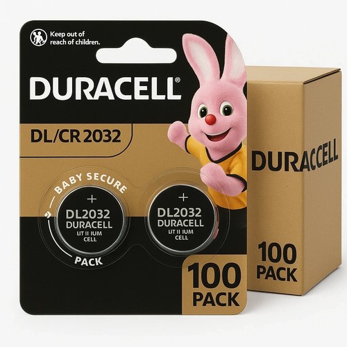 100x duracell cr2032 - duracell, 3v