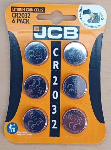 Jcb cr2032 lithium - 6x,