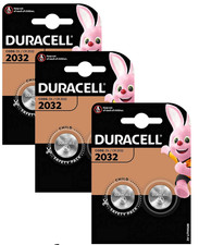 6x Duracell CR2032 3V Lithium