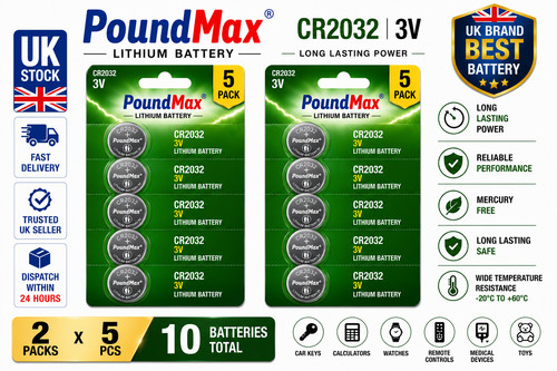 Cr2032 lithium coin - 10,