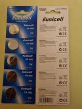 5 X Eunicell CR2032 Lithium
