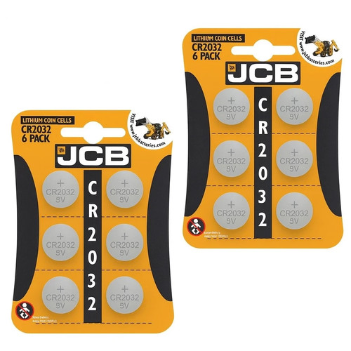 12x jcb cr2032 lithium - jcb,