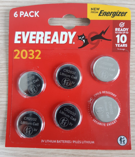 Eveready cr2032 battery - eveready, 3v